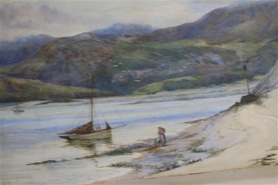Charles Ripper The Mouth of the Harbour, Polperro, Largest 12 x 9in. unframed.